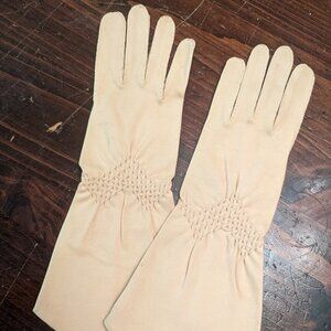 VINTAGE Cream Gloves - XS